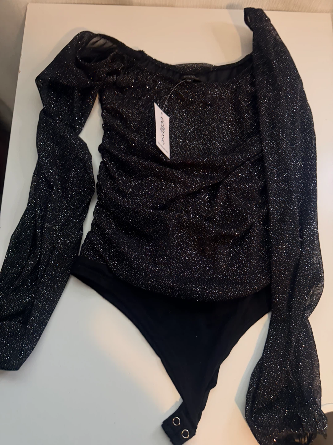 New Eclipse Black Sparkle Bodysuit