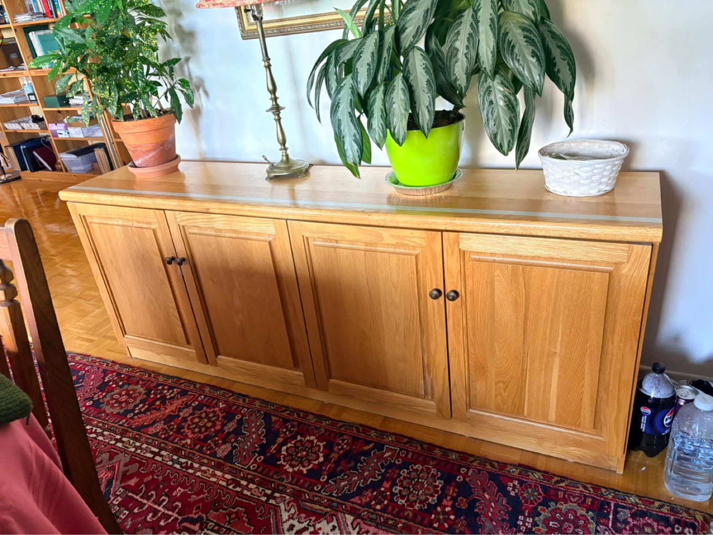 Elm wood sideboard