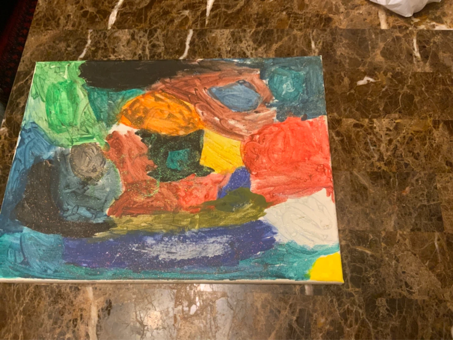 Abstract Painting on Canvas