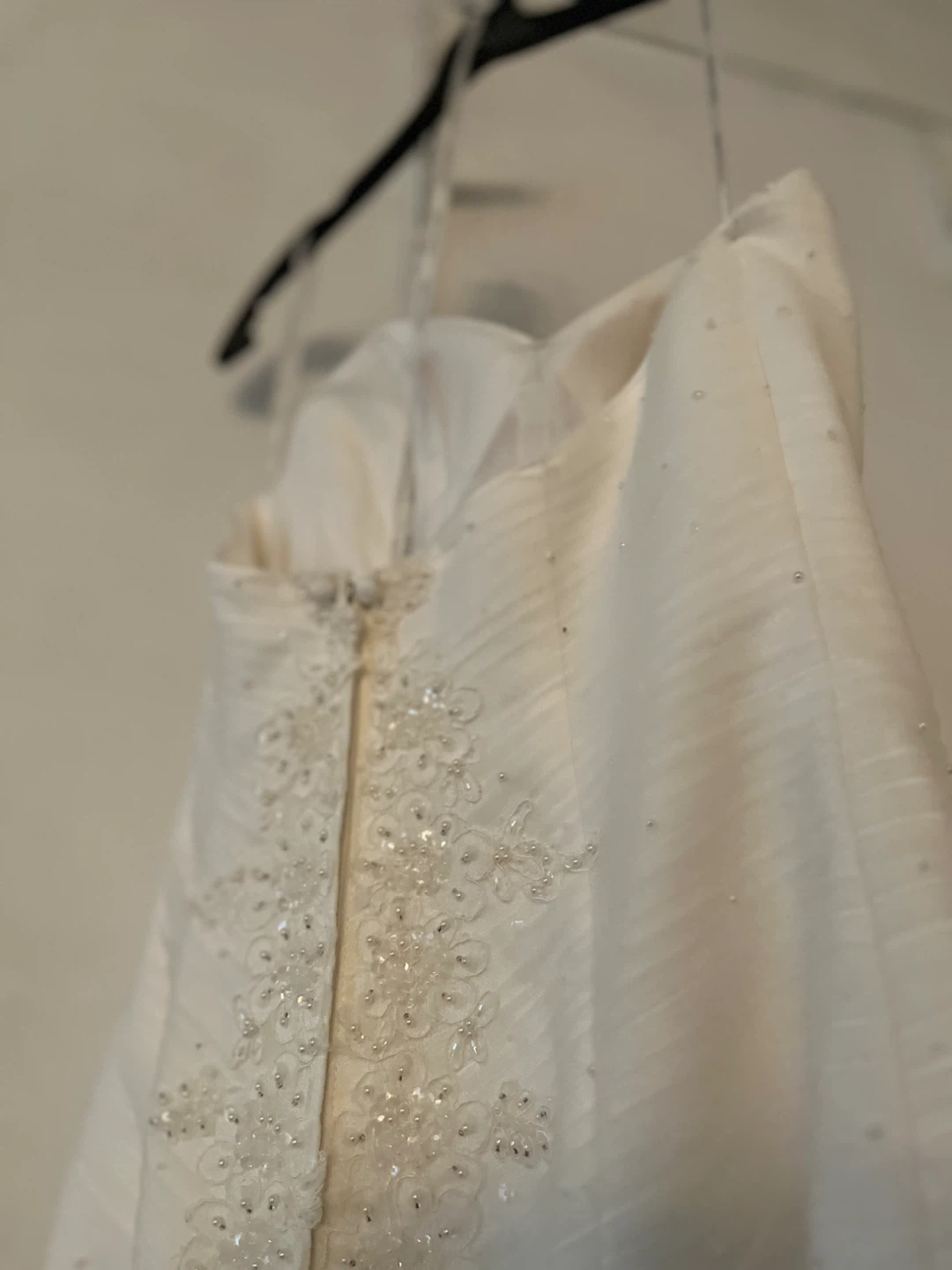 Oleg Cassini Strapless Wedding Dress with Beading - photo 4