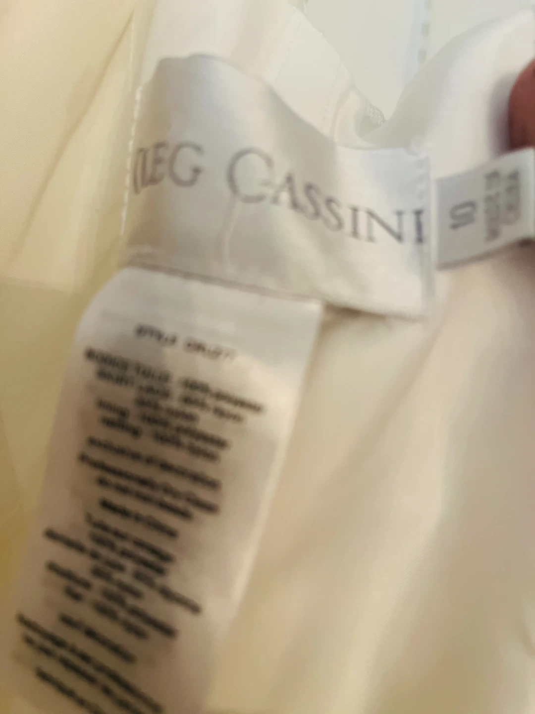 Oleg Cassini Strapless Wedding Dress with Beading - photo 5