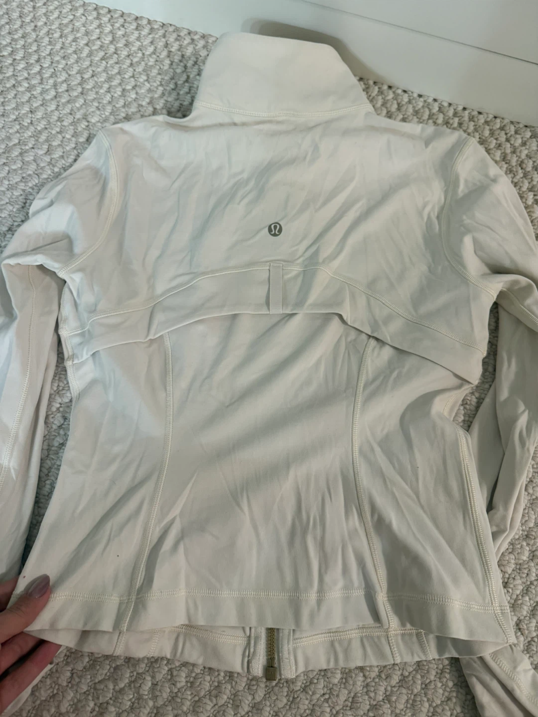 Lululemon Define Cropped Jacket Nulu Light ivory and gold - photo 5