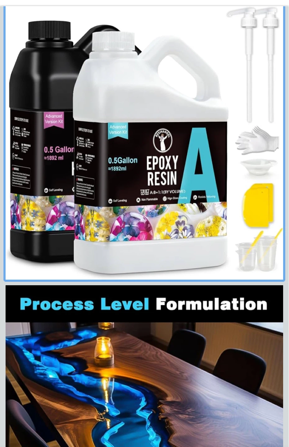Resin Angel 0.5 Gallon Epoxy Resin Kit