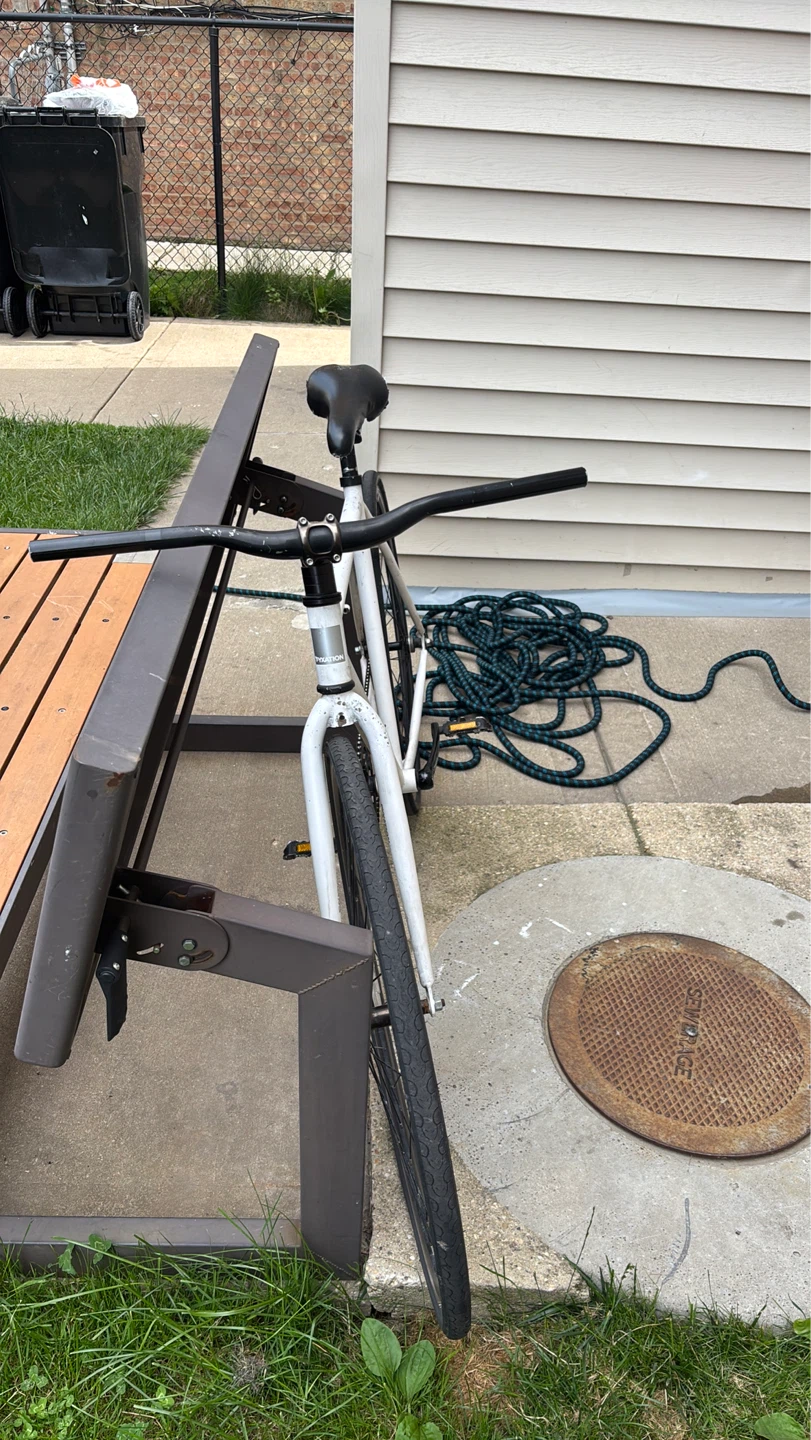 White Single Speed fixie