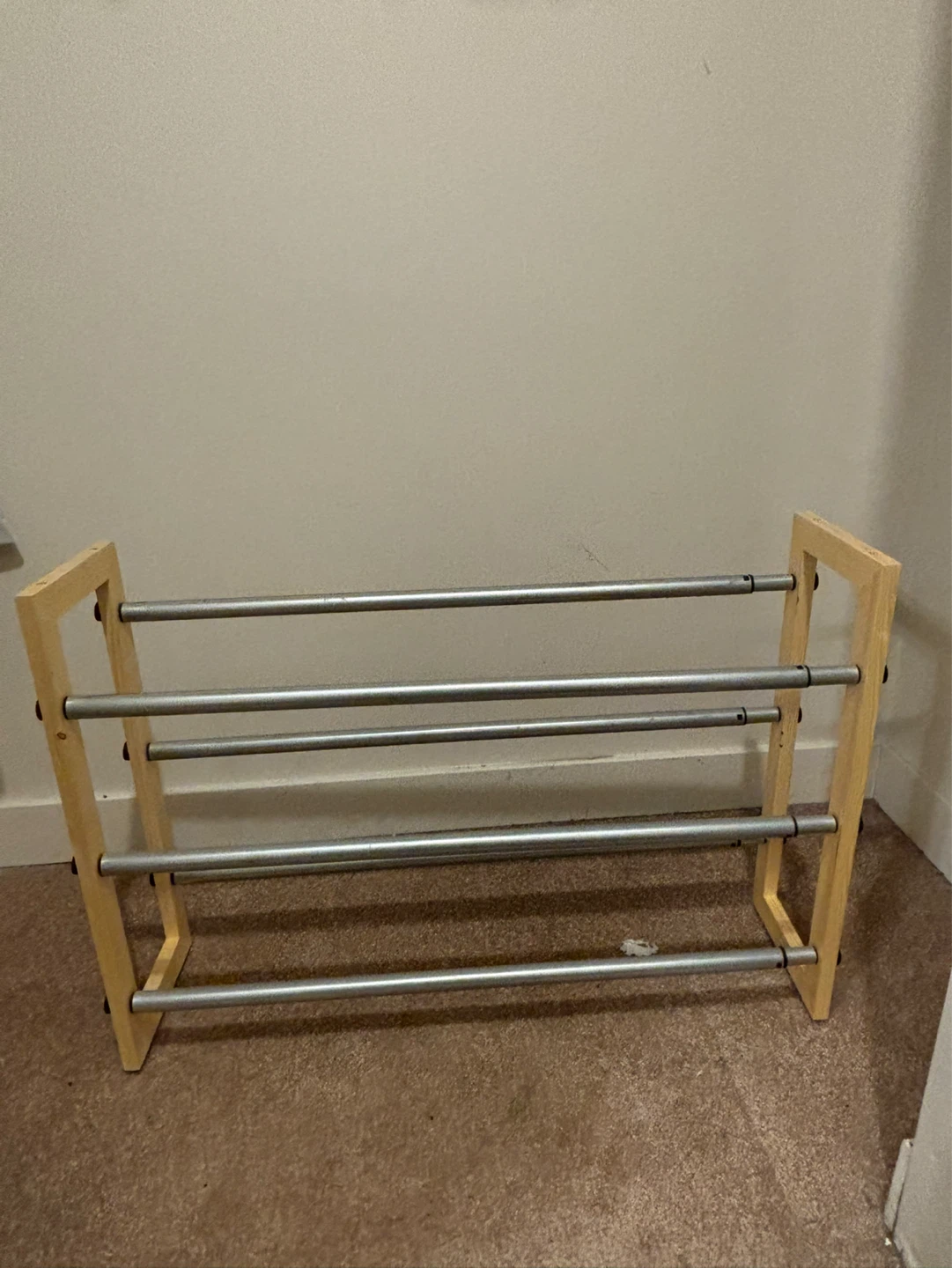 Wooden 4-Tier Shoe Rack expandable