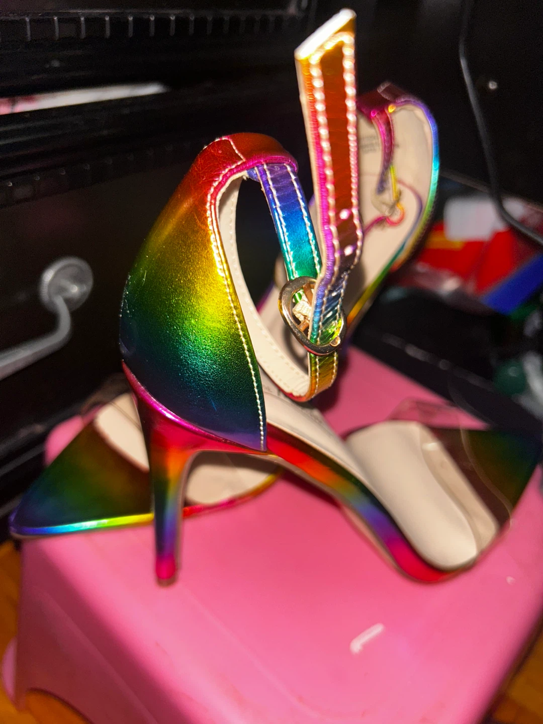 Anna Michelle Rainbow Heel Shoes - photo 2