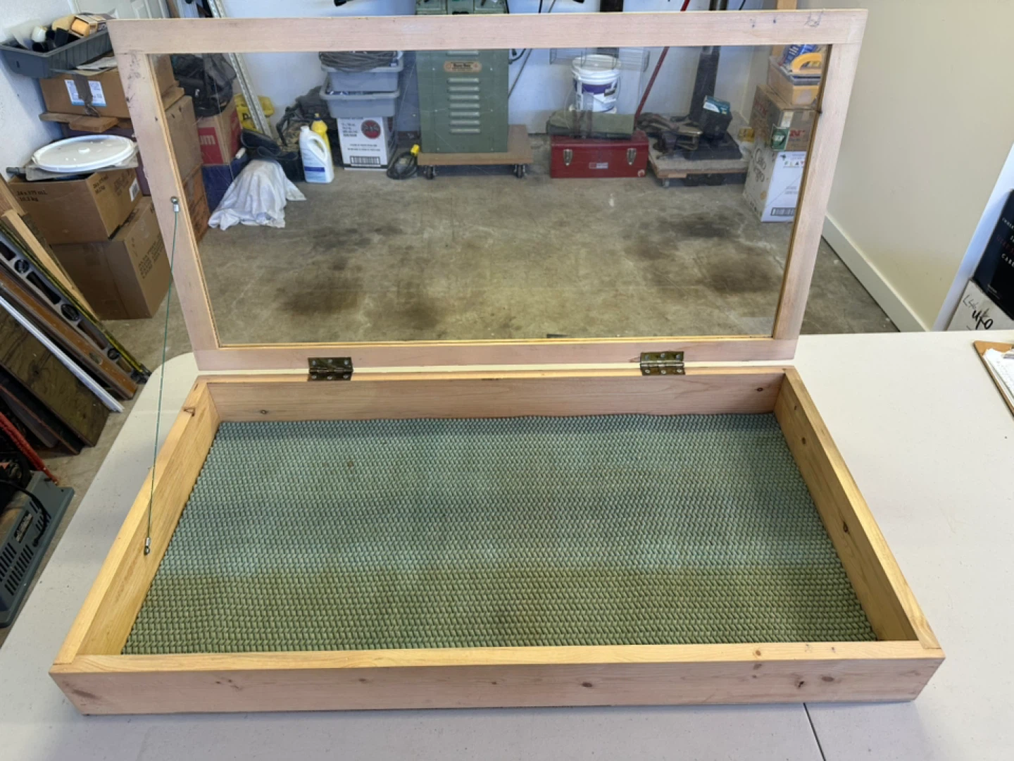 Wooden Display Case with Hinged Lid - photo 2