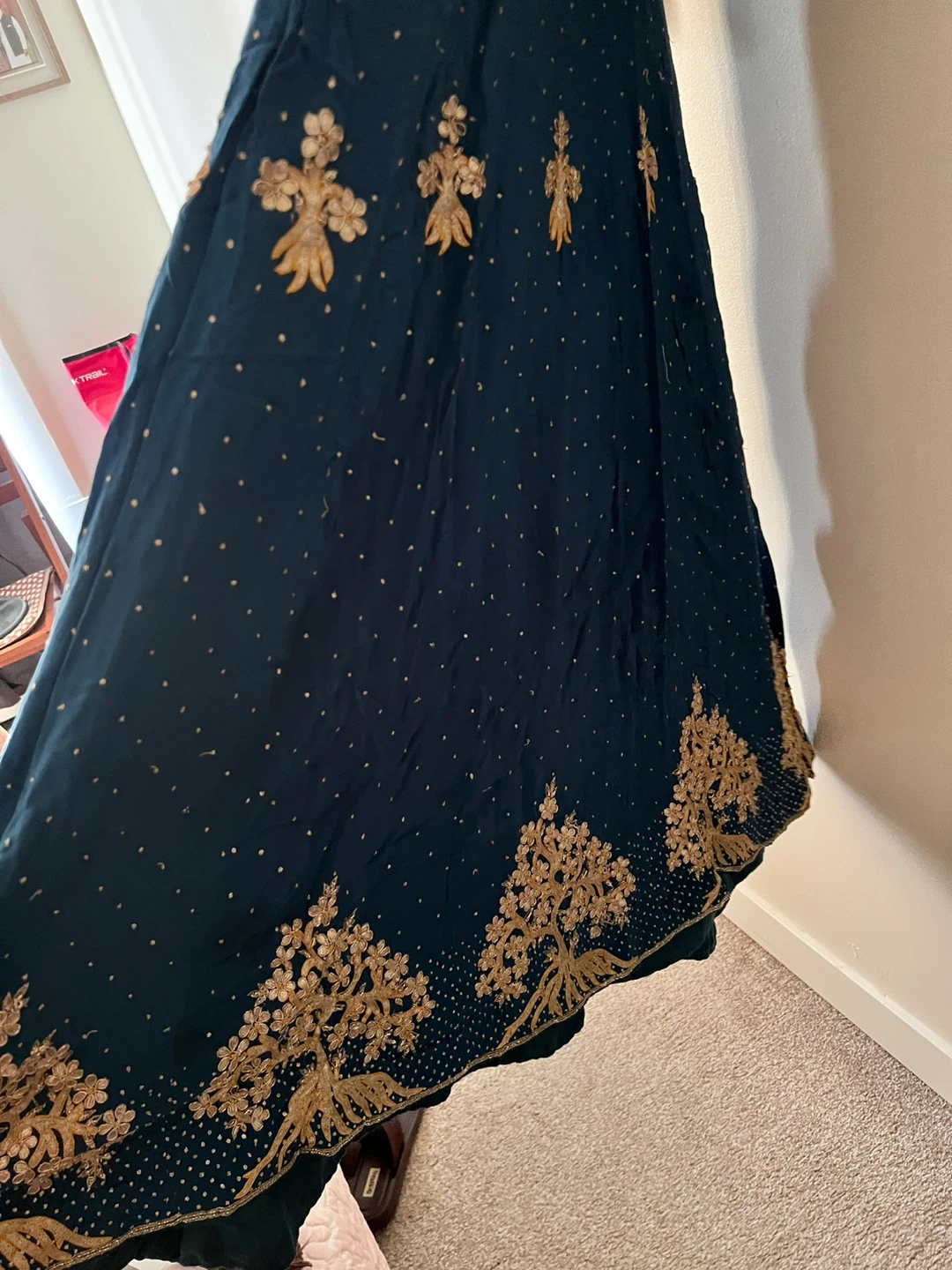 Embroidered Blue Kurti with Dupatta - photo 4