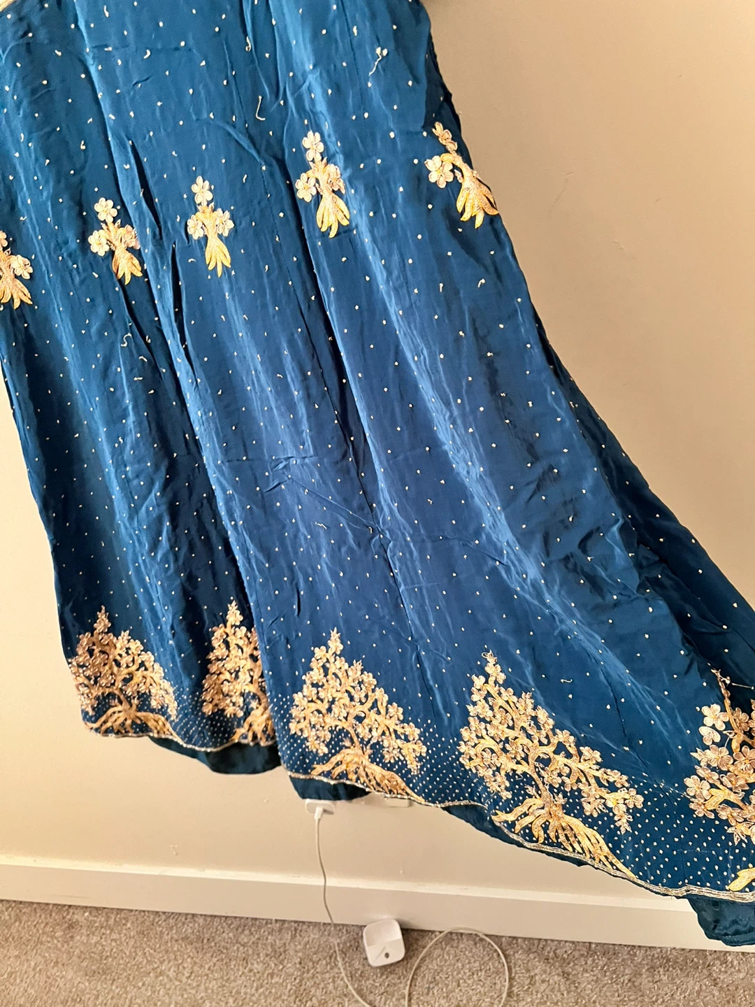Embroidered Blue Kurti with Dupatta - photo 5