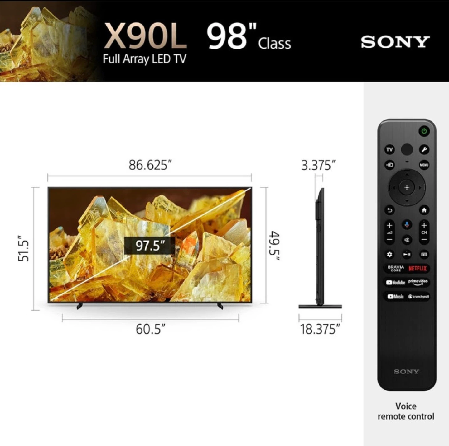 Sony X90L 98" Full Array LED TV - photo 4