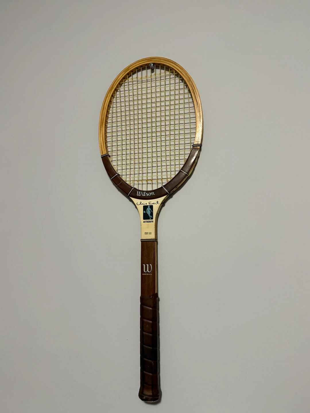 Vintage Wilson Chris Evert Autograph Tennis Racquet