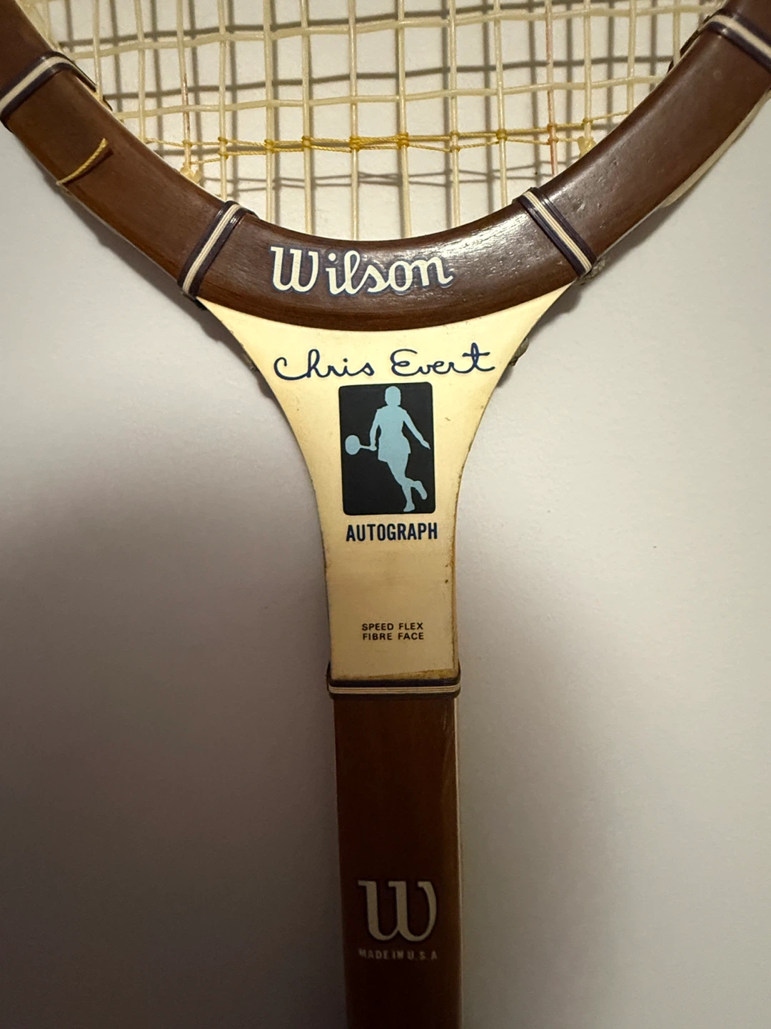 Vintage Wilson Chris Evert Autograph Tennis Racquet - photo 2