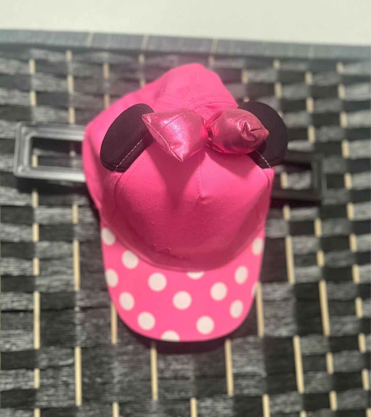 Minnie Mouse Pink Polka Dot Cap with Bow - photo 3