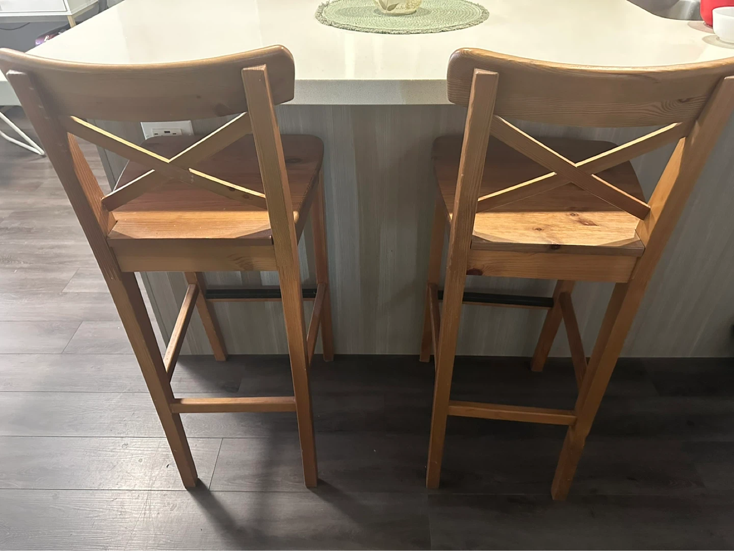 IKEA INGOLF Bar Stools - Set of 2