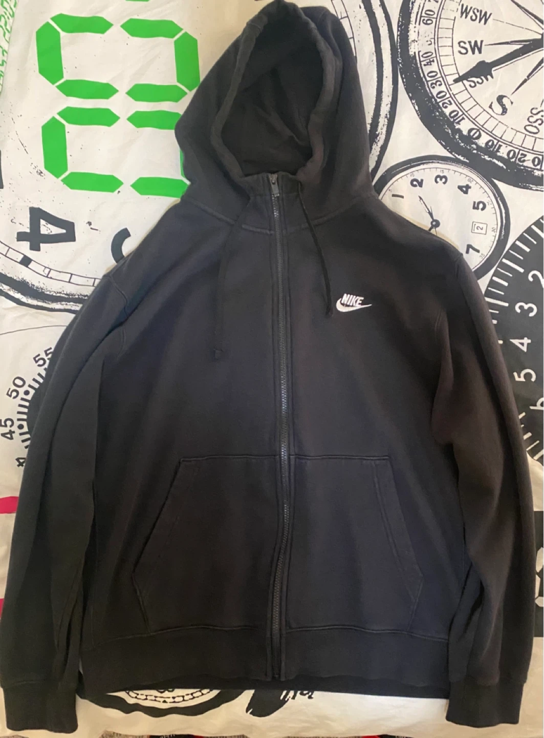 Black Nike Full Zip Hoodie