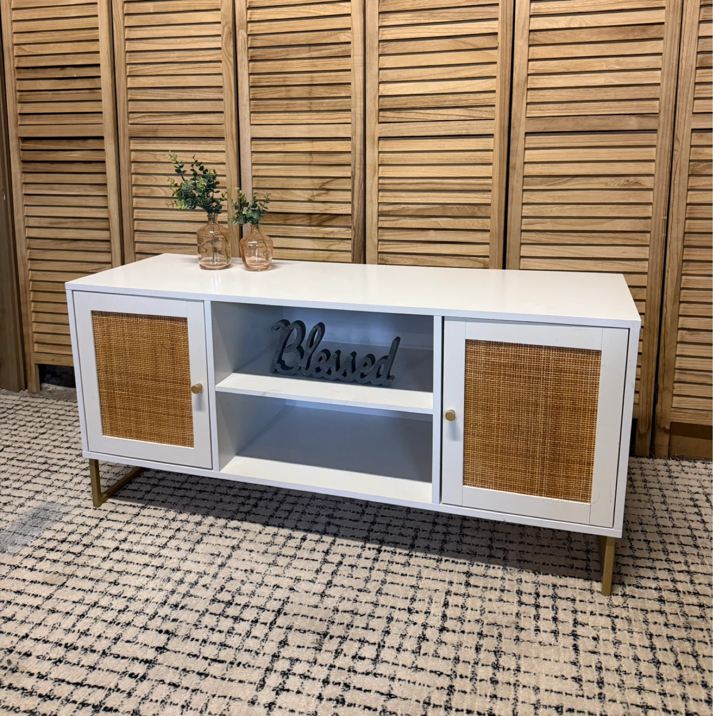 White Media Console/ TV Stand - photo 3