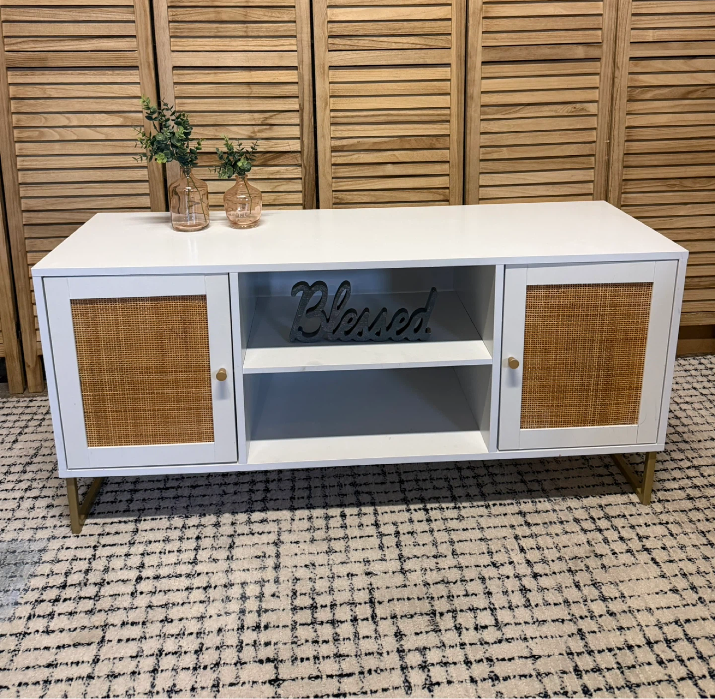 White Media Console/ TV Stand