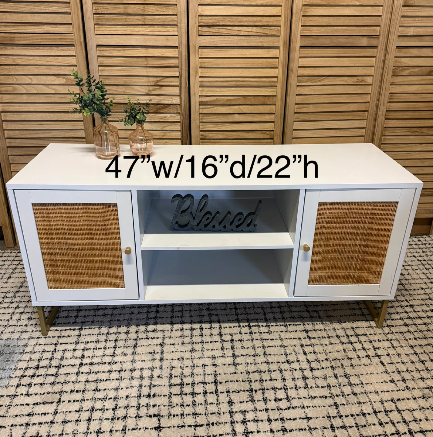 White Media Console/ TV Stand - photo 5