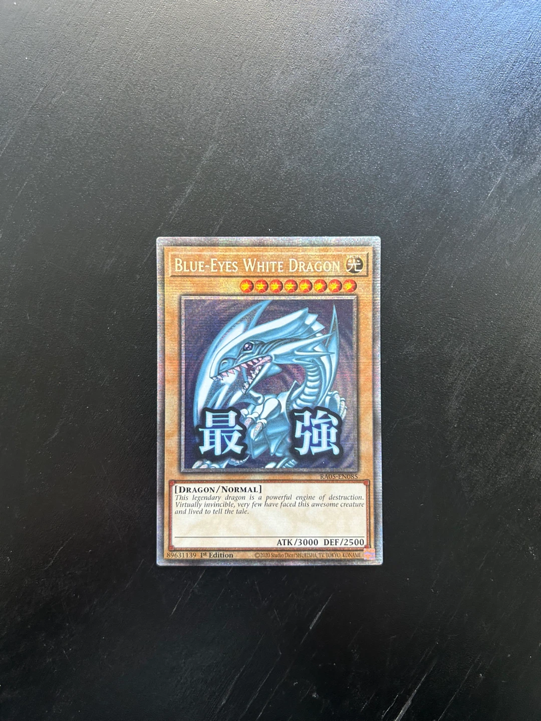Yu-Gi-Oh! Blue-Eyes White Dragon RA05-EN085 Starlight Rare - photo 2