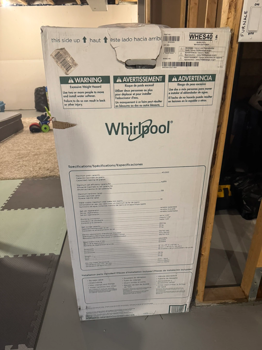 Whirlpool WHES40 Water Softener - photo 4