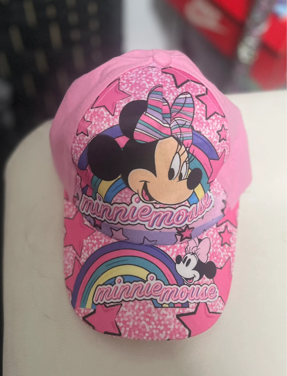 Pink Minnie Mouse Baseball Cap
