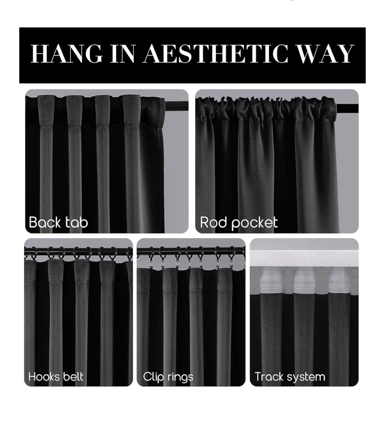 Burgundy Blackout Curtains (Pair / 2 Panels), 108” / 108 in