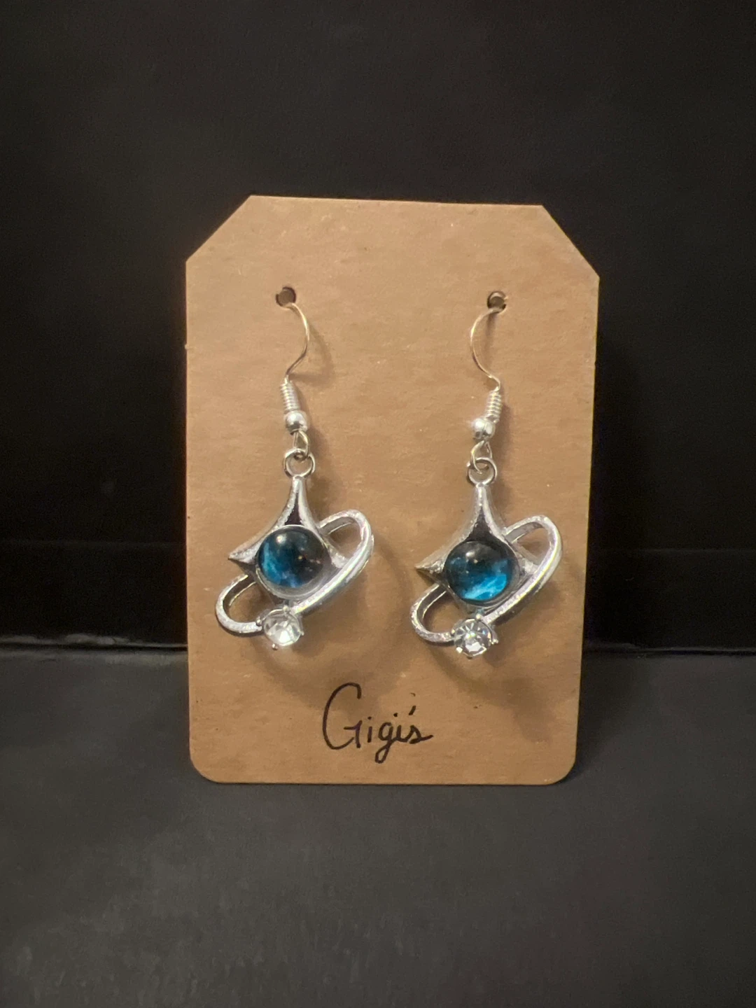 Gigi's Blue Galaxy Earrings - photo 2