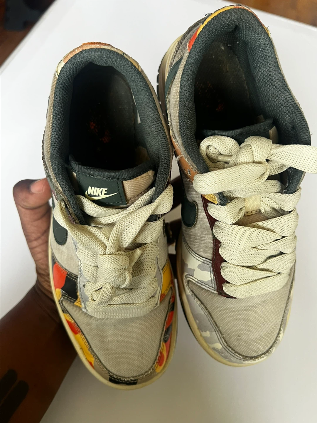 Nike Dunk Low Camo Sneakers - photo 3