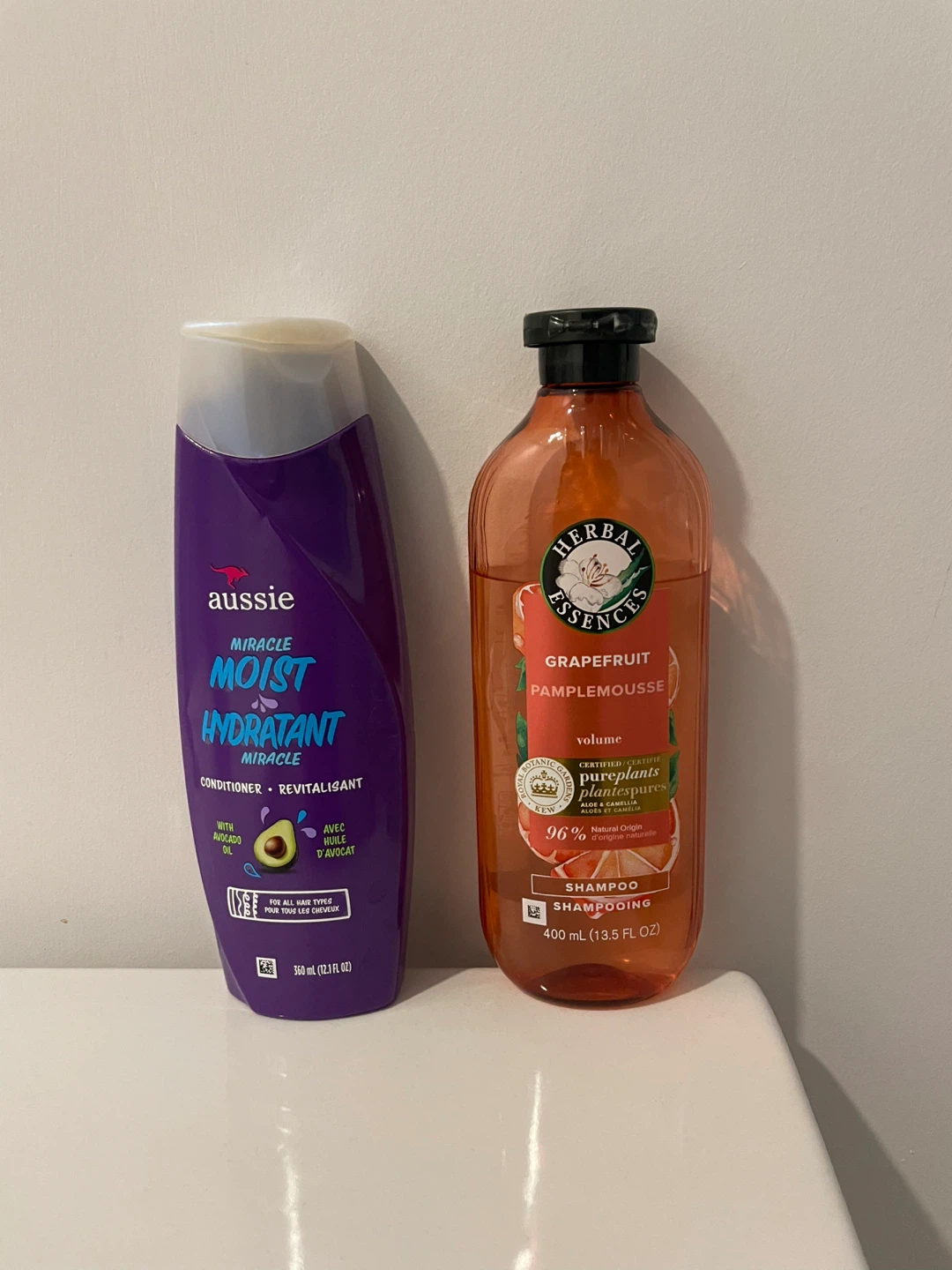 Aussie Miracle Conditioner & Herbal Essences Shampoo