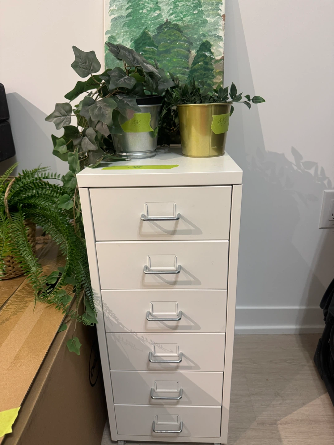 IKEA 6-drawer unit organizer white