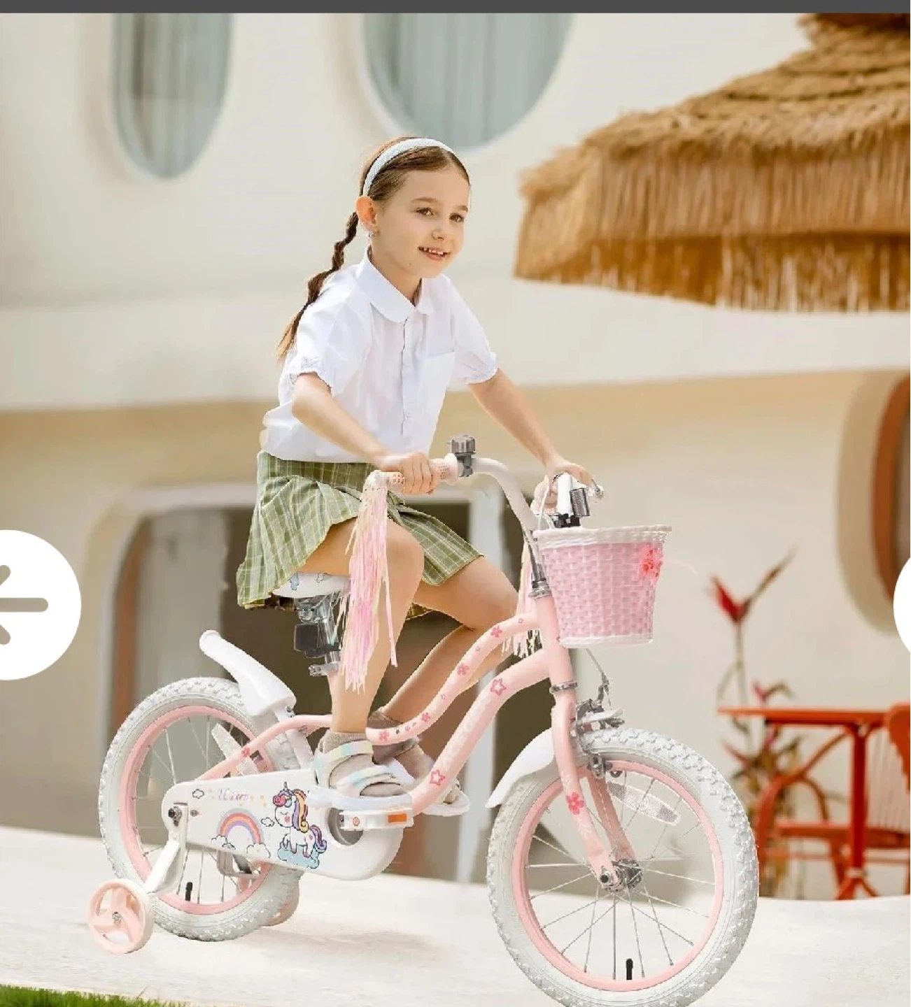 ACEGER Streamer Bike - Pink Unicorn 16 inch