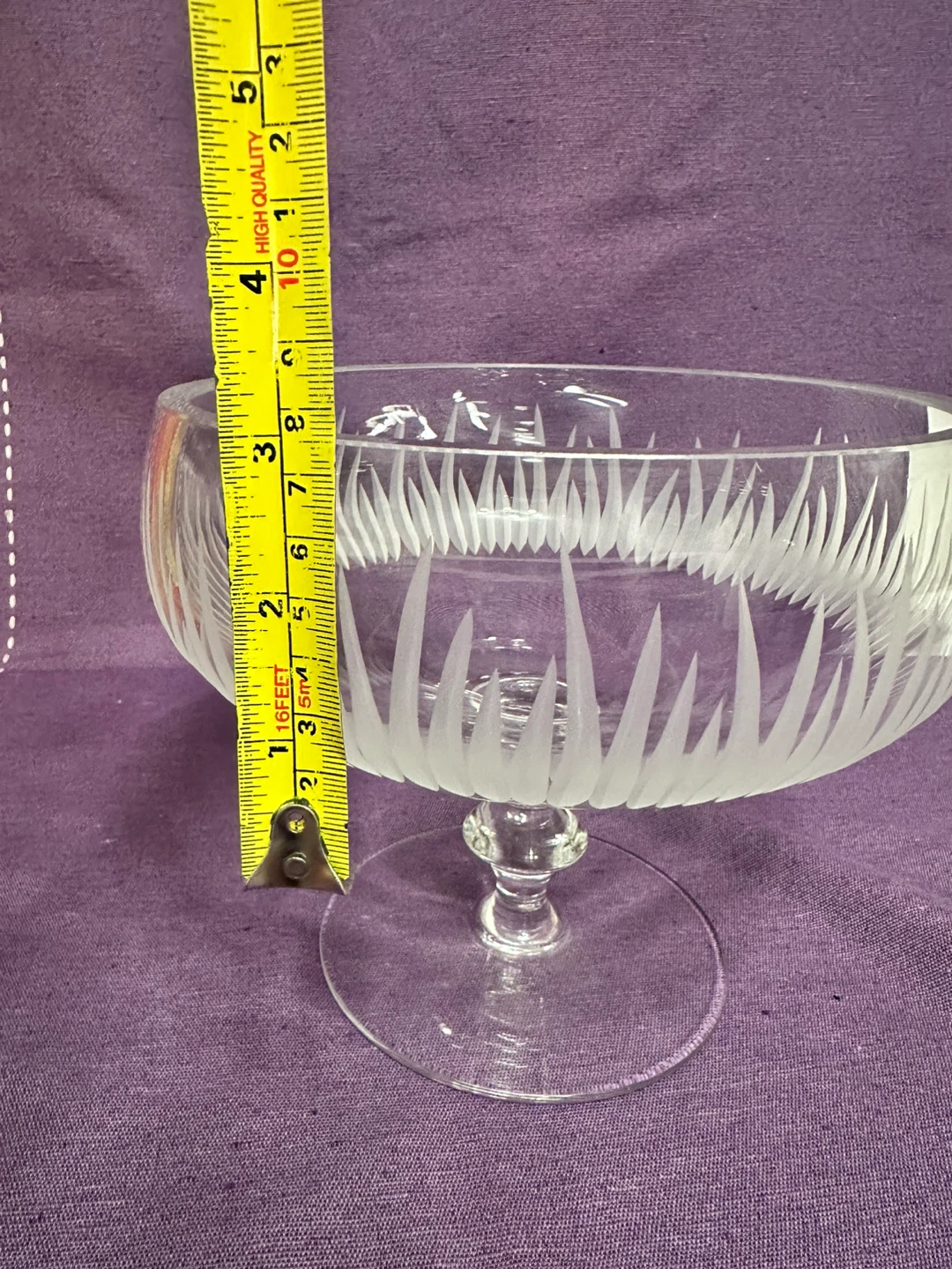 “Savannah “ by Belfor footed Crystal compote bowl - photo 5