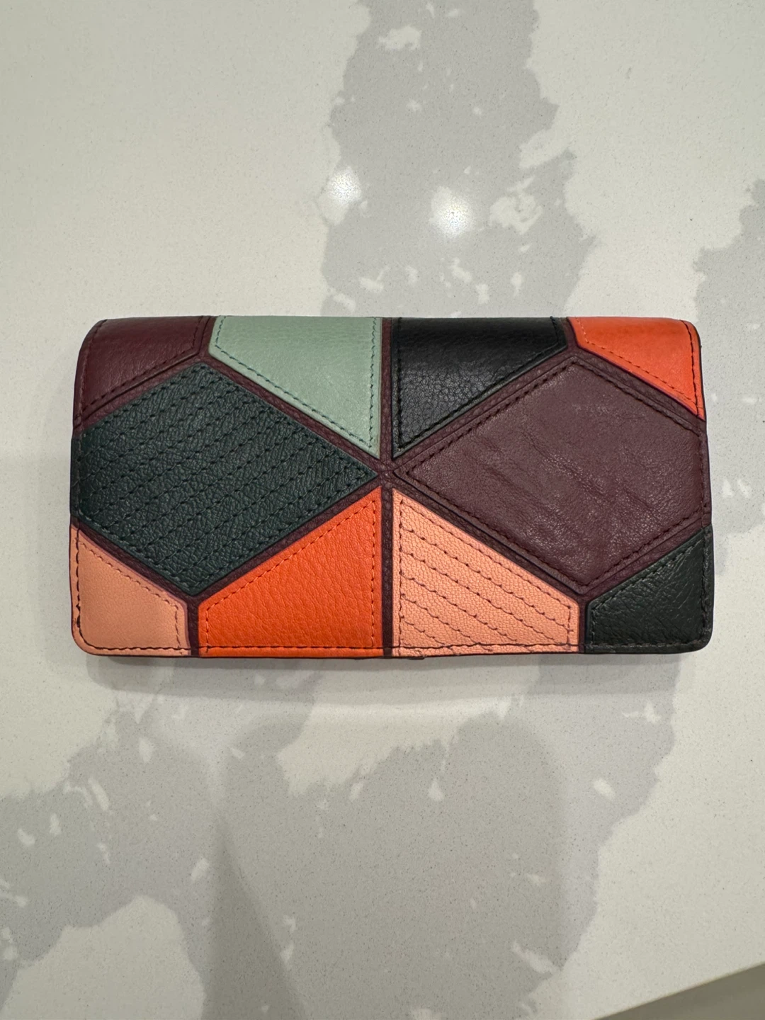 Fossil Women's Patchwork Leather Wallet