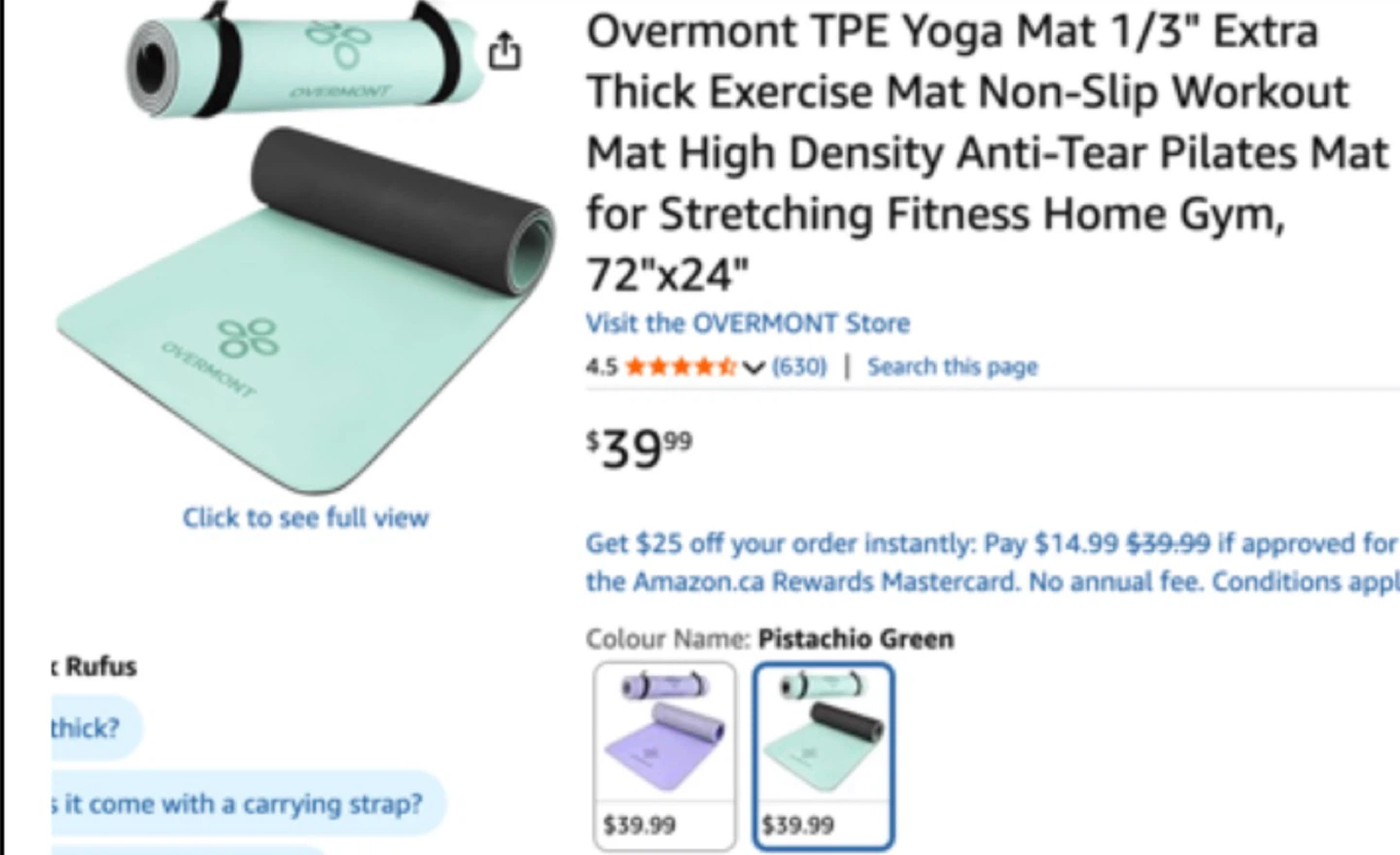 Yoga Mat (TPE, non slip) - photo 2