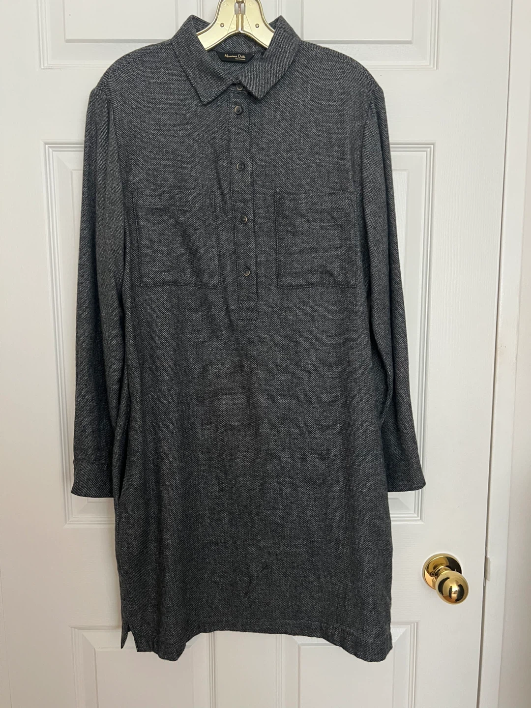 Massimo Dutti Tweed Shirt Dress - photo 4