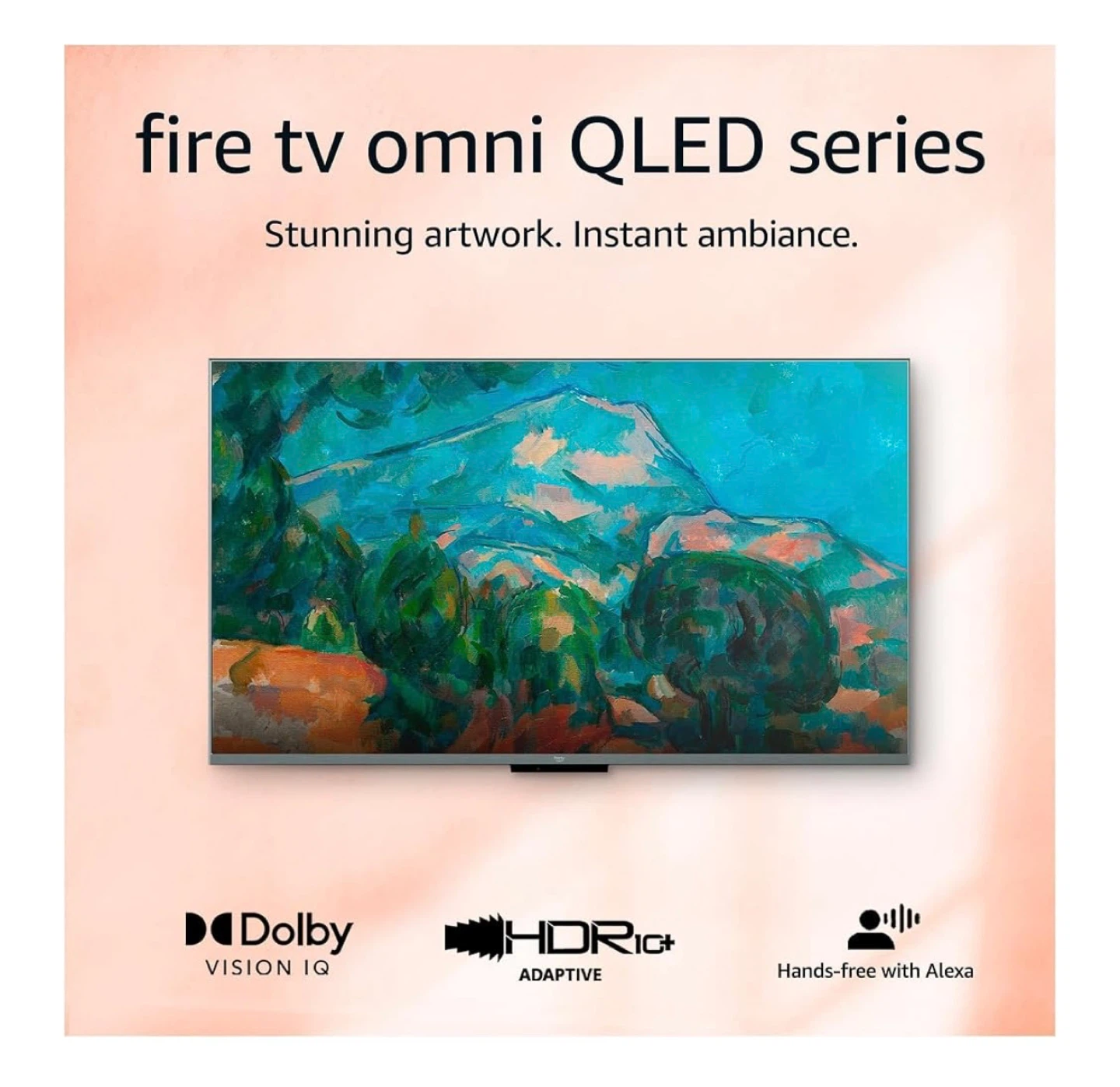 Fire TV Omni 43 in 4K QLED HDR Smart TV - TV stand included