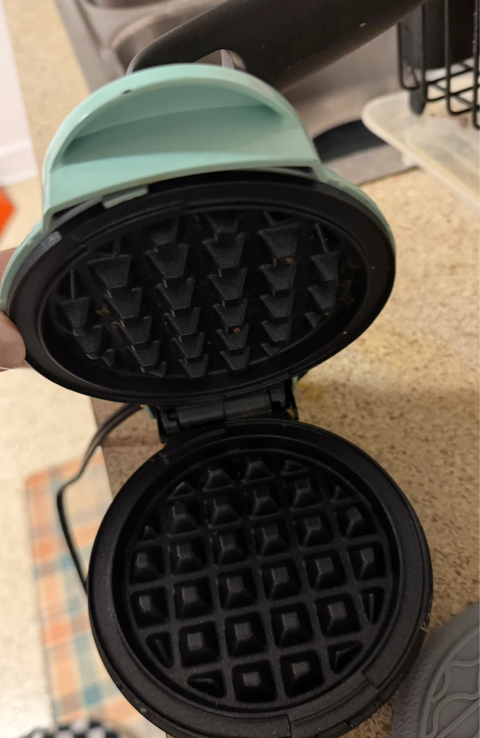 Dash Aqua Mini Waffle Maker - photo 2