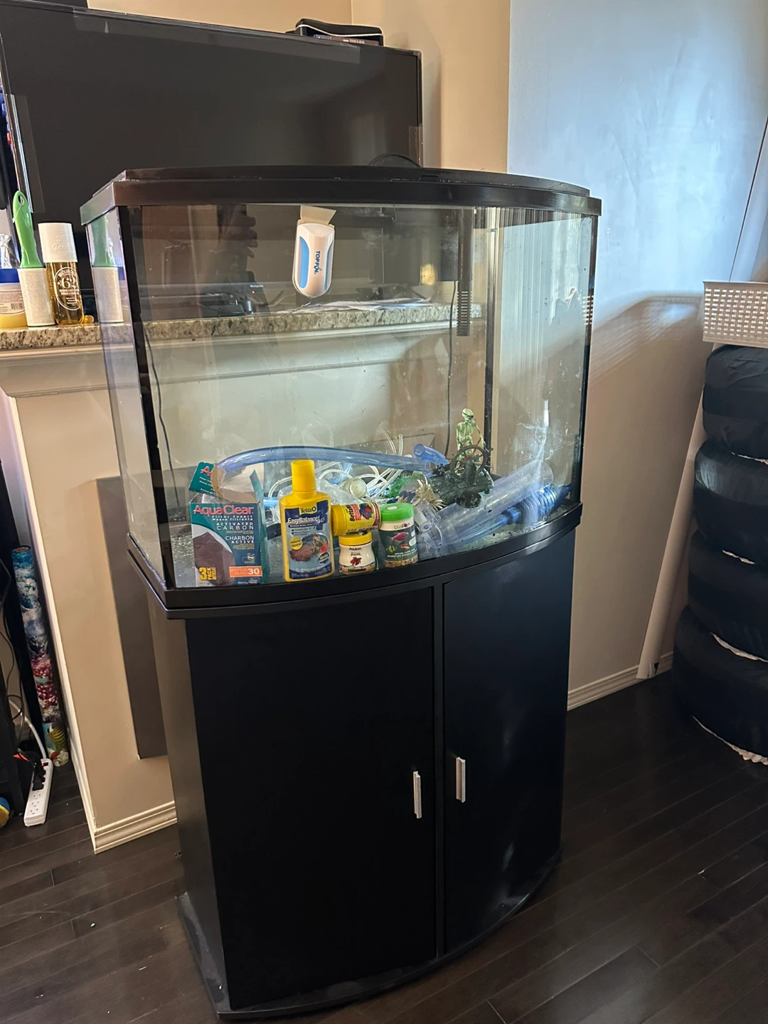 36gal Bowfront Aquarium with Stand