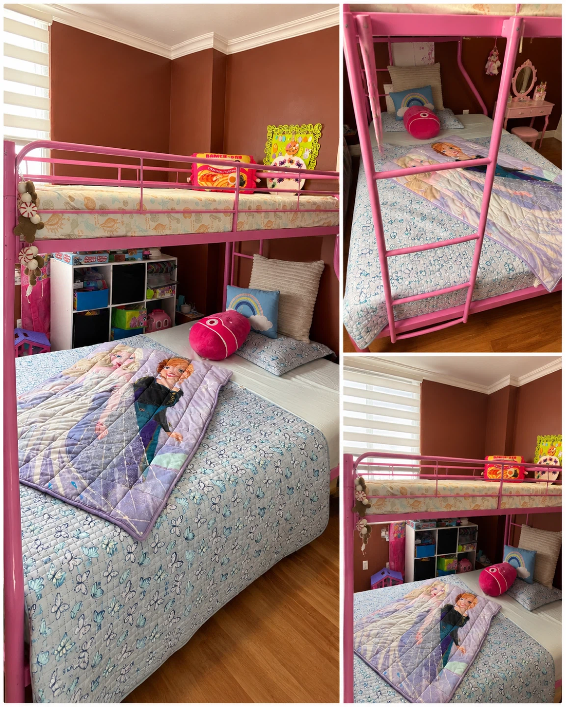 Pink bunk Bed