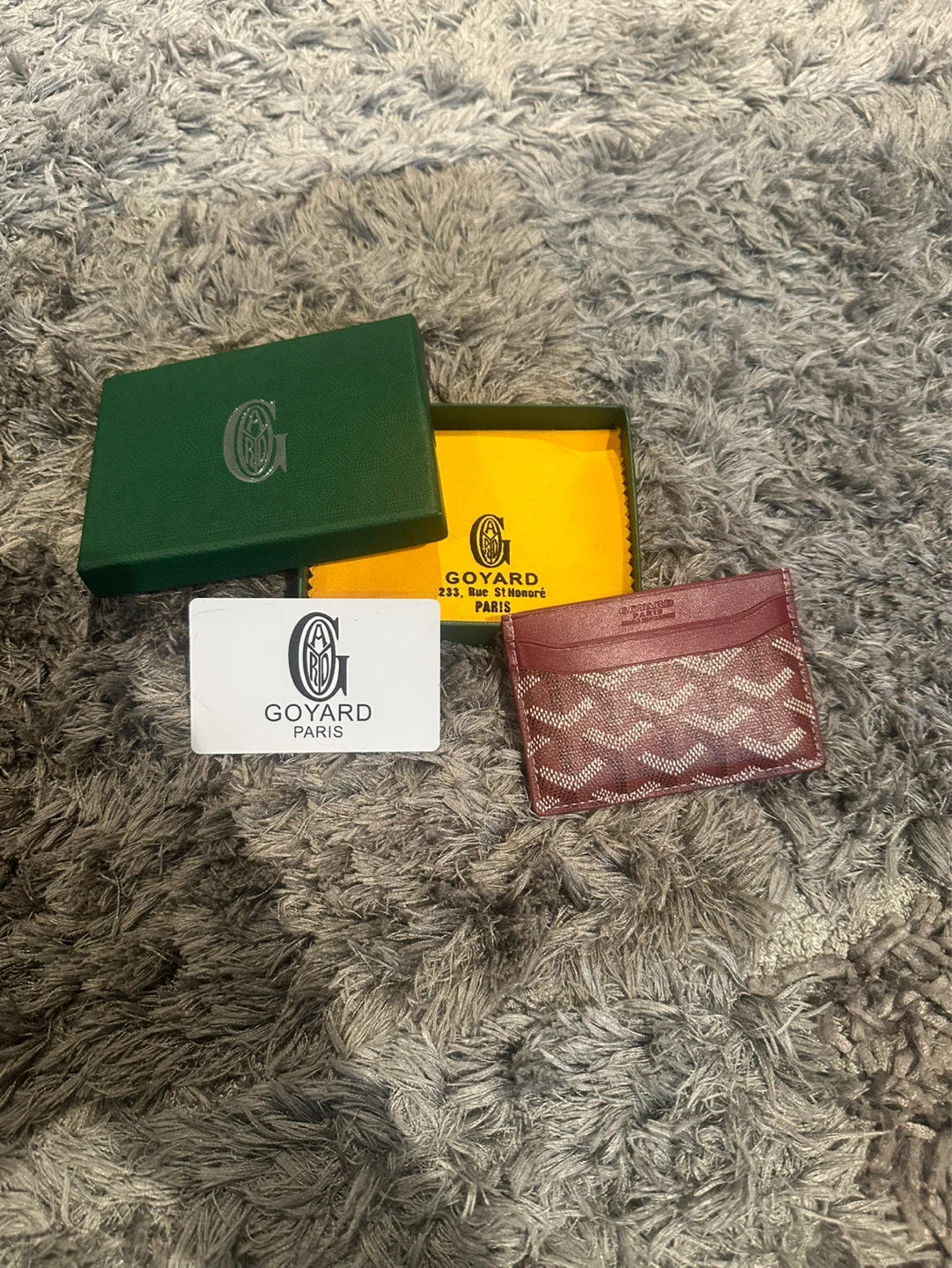 Red Goyard Wallet