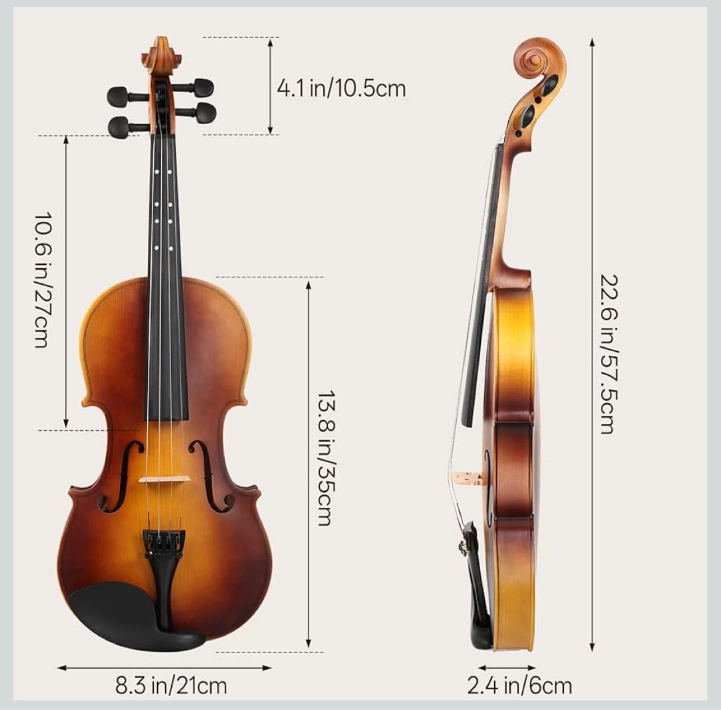 KMise Violin with Case and Accessories - photo 2