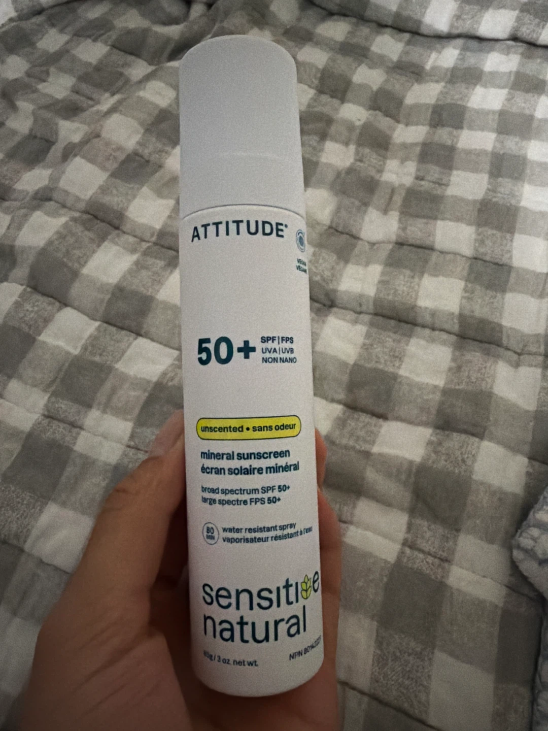 ATTITUDE Mineral Sunscreen Spray SPF 50+ Unscented