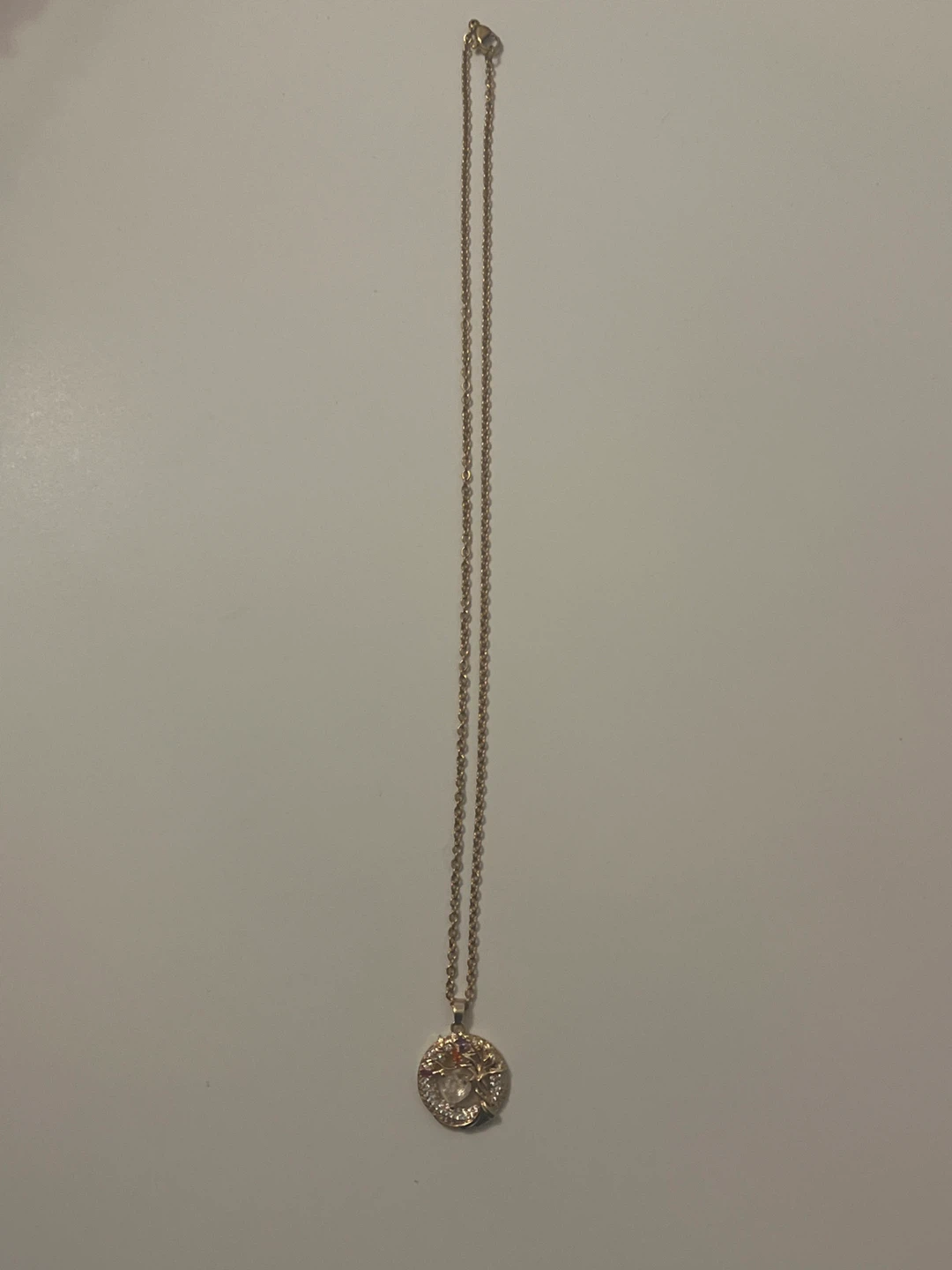 Gold Tone Tree of Life Necklace with Heart Pendant - photo 3