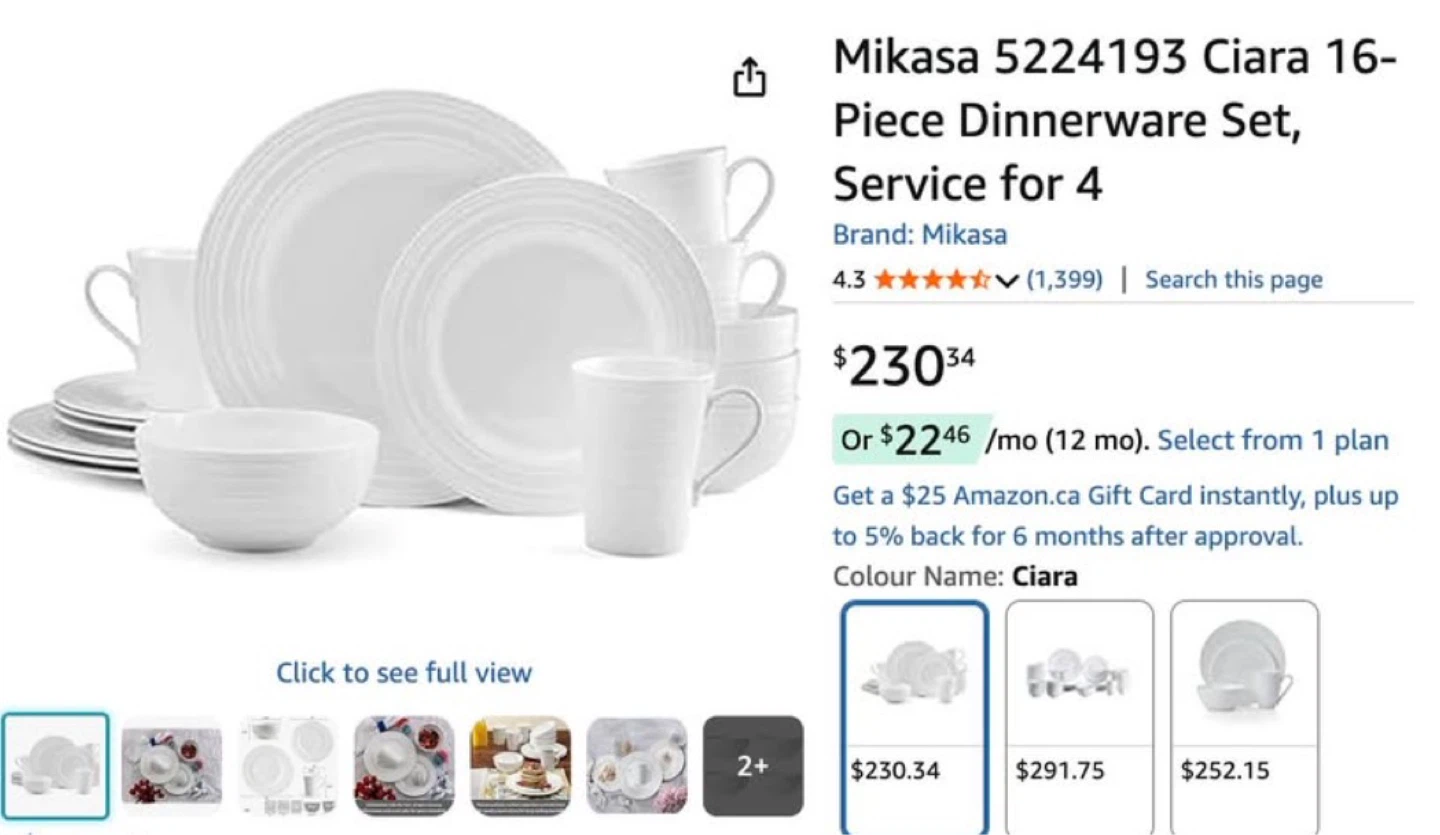 Mikasa Ciara Dinnerware Set - photo 2
