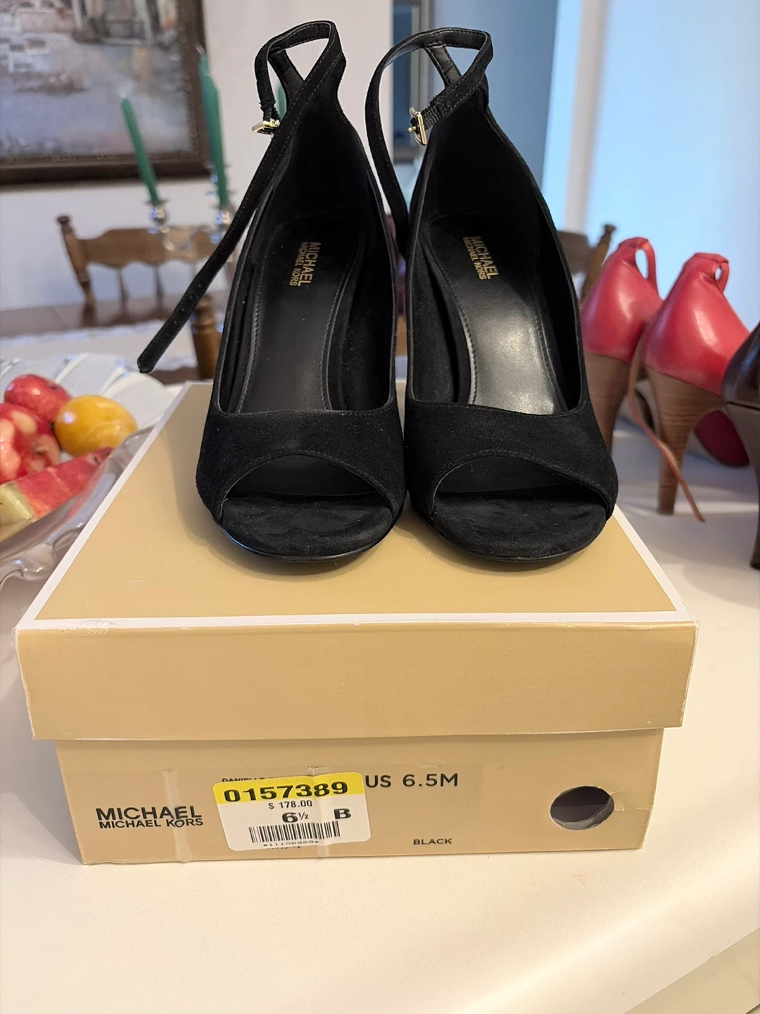 Women’s Michael Kors black suede shoes size 6.5