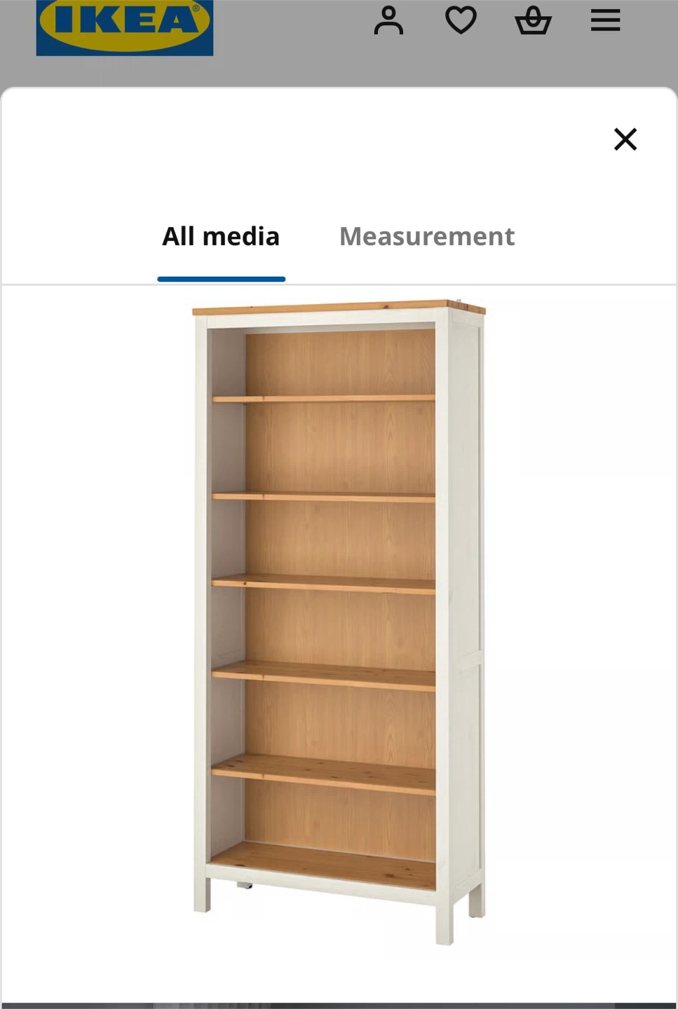 Solid wood bookcase