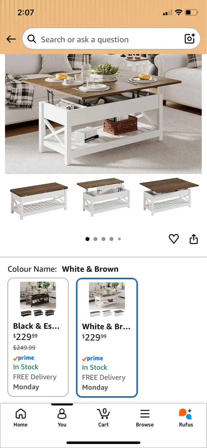Coffee table & 2 side tables