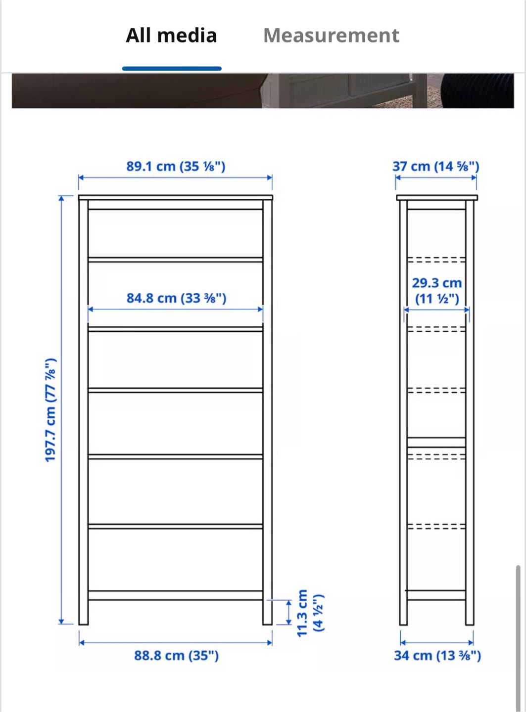 Solid wood bookcase - photo 4