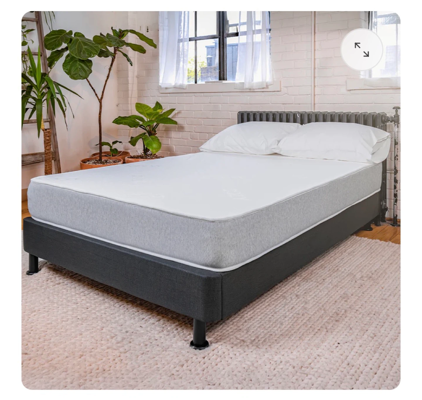 Grey and White Mattress