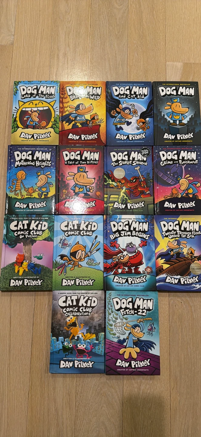 Dog Man & Cat Kid Comic Club Book Lot